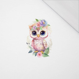 BABY OWL - panel (75cm x 80cm) SINGLE JERSEY PANEL