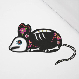 MOUSE CRUZ (DIA DE LOS MUERTOS) - SINGLE JERSEY PANEL 75cm x 80cm