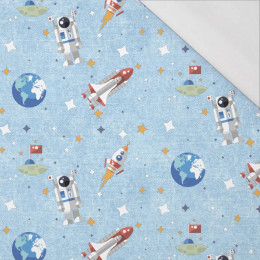 IN THE SPACE PAT. 2 (SPACE EXPEDITION) / ACID WASH LIGHT BLUE - single jersey with elastane 