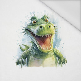 WATERCOLOR CROCODILE - panel (60cm x 50cm) Waterproof woven fabric