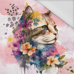 WATERCOLOR CAT PAT. 1 - panel (75cm x 80cm) Waterproof woven fabric