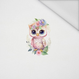 BABY OWL - panel (75cm x 80cm) Waterproof woven fabric