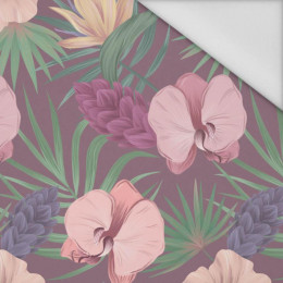 EXOTIC PLANTS / purple - Waterproof woven fabric