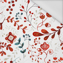 FOLK FLORAL pat. 2 (FOLK FOREST) - Waterproof woven fabric