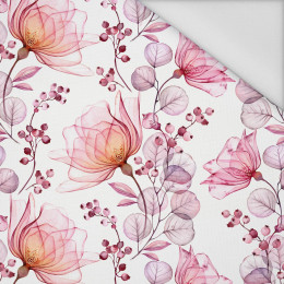 FLOWERS pat. 4 (pink) - Waterproof woven fabric