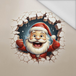 HAPPY SANTA - panel (60cm x 50cm) Waterproof woven fabric