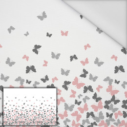 BUTTERFLIES PINK - panel (105cm x 150cm) Waterproof woven fabric
