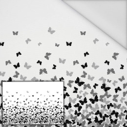 BUTTERFLIES GRAY - panel (105cm x 150cm) Waterproof woven fabric