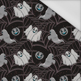 SPOOKY GHOSTS / BLACK (SCARY HALLOWEEN) - Waterproof woven fabric