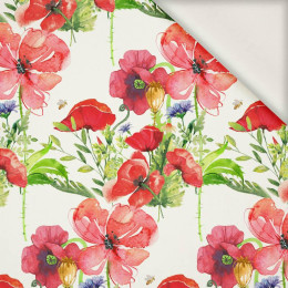 POPPIES PAT. 2 (IN THE MEADOW) - viscose woven fabric