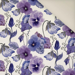 PANSIES (BLOOMING MEADOW) (Very Peri)- Upholstery velour 