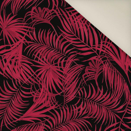 PALM LEAVES pat. 4 / viva magenta- Upholstery velour 