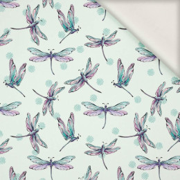 DRAGONFLIES pat. 2 (DRAGONFLIES AND DANDELIONS) - viscose woven fabric
