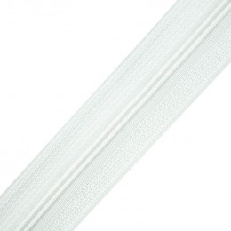 Zipper tape for bedding 3 mm - white