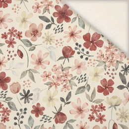 FLOWERS MIX pat. 2 - Linen 100%