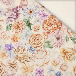 FLOWERS MIX pat. 4 - Linen 100%