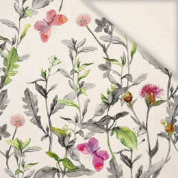 MEADOW / butterflies - Linen 100%