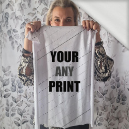 PANEL (60cm x 50cm) - WITH CUSTOM PRINT - looped knit fabric