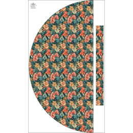 Skirt panel "MAXI" - Viscose jersey/ Flowers pat.53