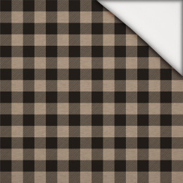 CHECK VICHY - MELANGE BEIGE - light brushed knitwear