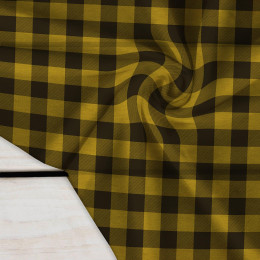 CHECK VICHY - MELANGE MUSTARD - Crepe