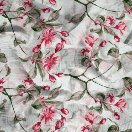 APPLE BLOSSOM pat. 1 (pink) - Cotton muslin