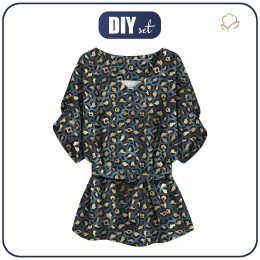 KIMONO BLOUSE - LEOPARD / SPOTS PAT. 3 - sewing set