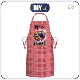 APRON - LIFE IS SWEET - sewing set