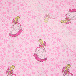 CINDERELLA / pale pink - Cotton woven fabric