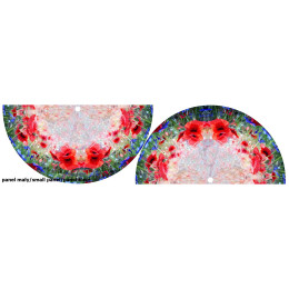 POPPIES pat. 1 - circle skirt panel 