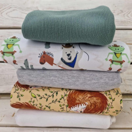 Fabric bundle PAT. 39 - looped knit fabric