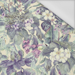 PURPLE FLORAL - Waterproof woven fabric
