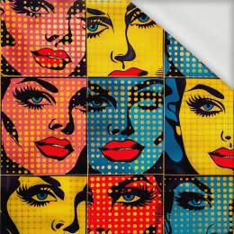 RETRO COMICS PAT.10 - looped knit fabric