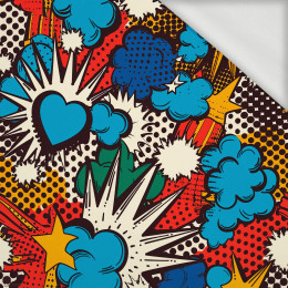 RETRO COMICS PAT.3 - looped knit fabric
