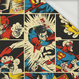 RETRO COMICS PAT.5 - looped knit fabric