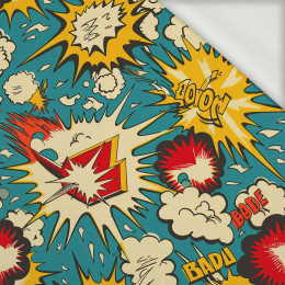 RETRO COMICS PAT.7 - looped knit fabric