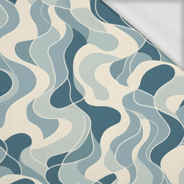 RETRO FLORAL - looped knit fabric
