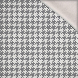 GREY HOUNDSTOOTH / WHITE - brushed knitwear with elastane ITY