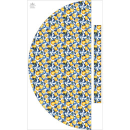 Skirt panel "MAXI" - crepe/ TUTTI FRUTTI PAT.16