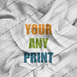 FABRIC WITH CUSTOM PRINT - Cotton muslin