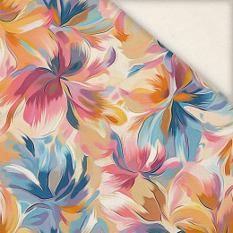 WATERCOLOR FLOWERS wz.8 - Linen 100%