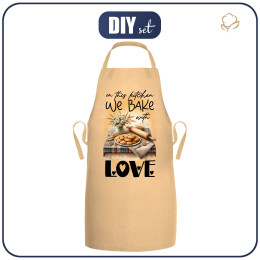 APRON - WE BAKE WITH LOVE - sewing set