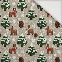 WINTER PIXEL WZ.1 - Woven Fabric for tablecloths