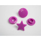 Fasteners KAM stars 12 mm purple 10 sets