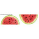 WATERMELON - circle skirt panel 