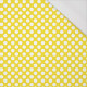 WHITE DOTS / yellow - single jersey with elastane 