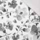 WATER-COLOR FLOWERS pat. 1 (grey) - single jersey with elastane 