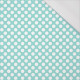 WHITE DOTS / mint - single jersey with elastane 