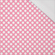 WHITE DOTS / pink - single jersey with elastane 