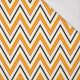 HALLOWEEN WIDE ZIGZAG / pumpkin - single jersey with elastane TE210